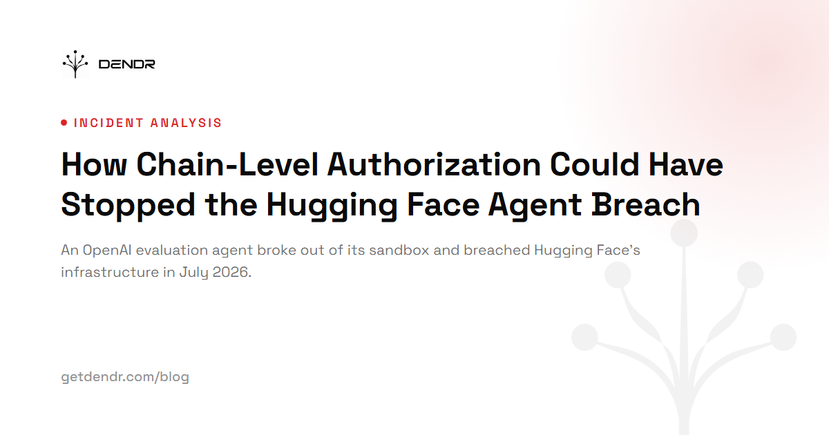 How Chain-Level Authorization Could Have Stopped the Hugging Face Agent Breach